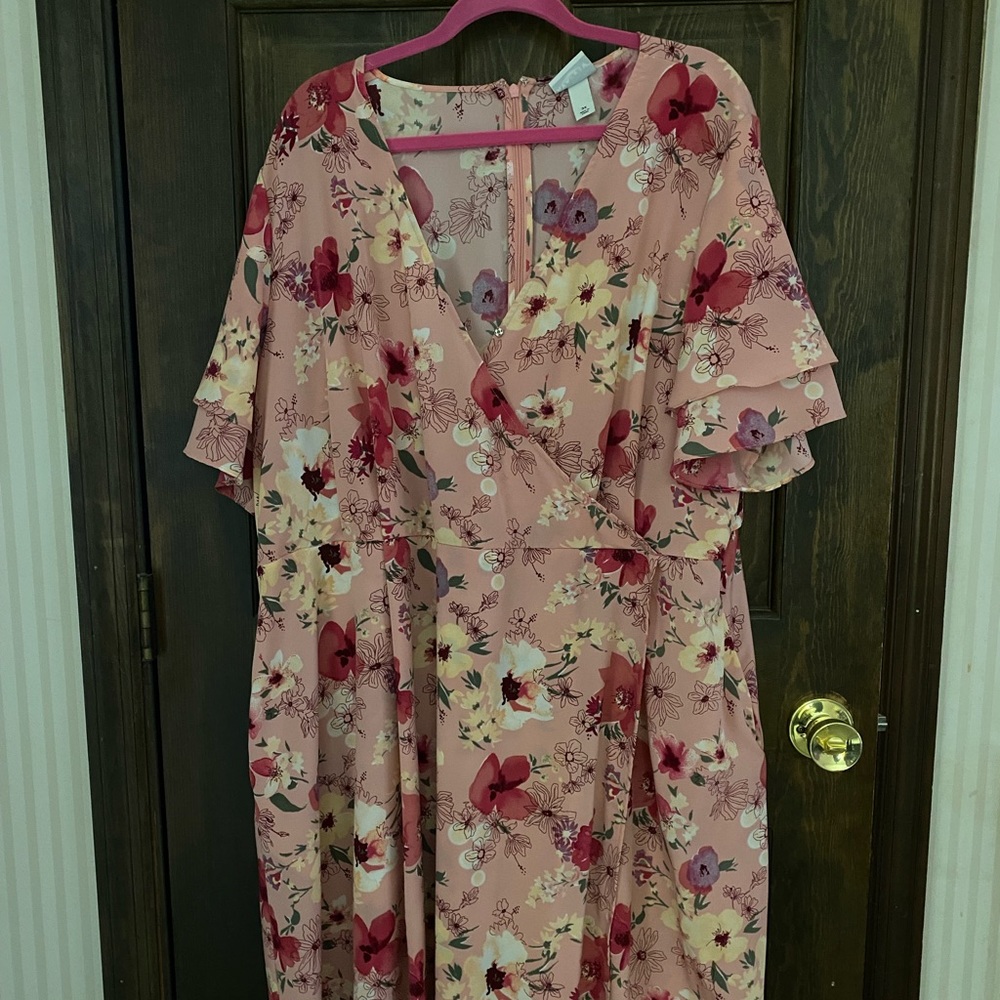 Ava & Viv pink floral dress